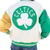 Boston Celtics Color Block Bomber Jacket