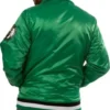 Boston Celtics Zip-Up Green Satin Varsity Jacket
