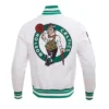 Shop Boston Celtics Retro Classic Rib Full-Snap Satin Jacket
