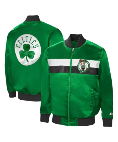 Buy Boston Celtics The Ambassador Full-Zip Satin Green Jacket
