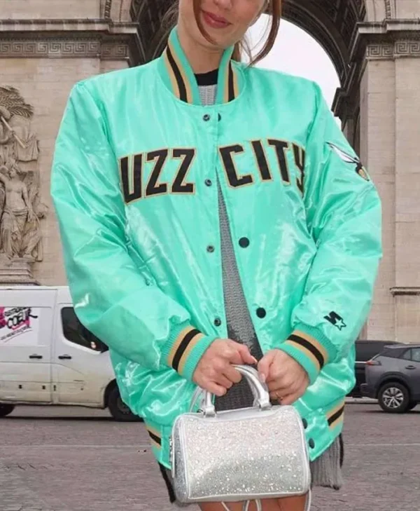 Shop Charlotte Hornets Buzz City Full-Snap Satin Mint Jacket