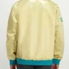 Charlotte Hornets Lightweight Gold Satin Jacket