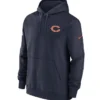 Shop Chicago Bears Sideline Club Blue Pullover Hoodie