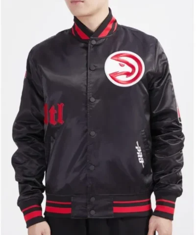Order Old English Atlanta Hawks Classic Rib Jacket