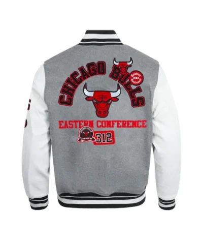 Shop Chicago Bulls Area Code Classic Rib Varsity Jacket
