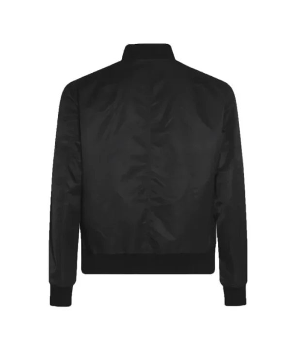 Shop Dallas Mavericks Bomber Black Lightweight Nylon Jacket