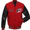 Carolina Hurricanes Rib-Knitted Varsity Wool Jacket