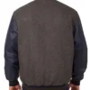 Tampa Bay Rays Charcoal and Navy Varsity Jacket
