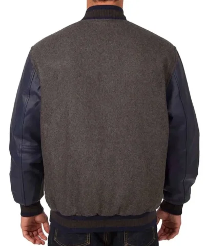 Tampa Bay Rays Charcoal and Navy Varsity Jacket