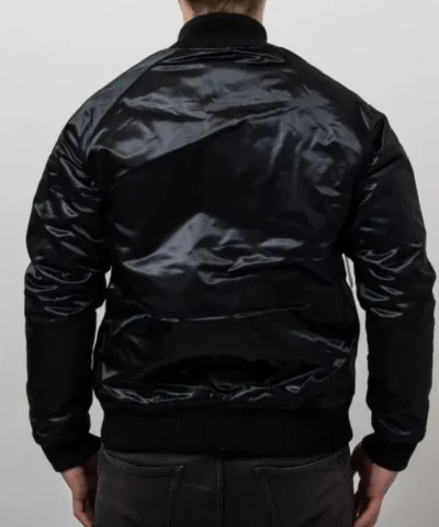 Charlotte Hornets Black Tonal Satin Jacket