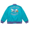 Charlotte Hornets Heavyweight Aqua Satin Jacket