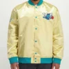Shop Buy Charlotte Hornets Light Gold Full-Snap Satin Jacket