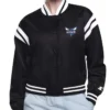 Buy Printed Logo Charlotte Hornets Varsity Full-Snap Satin Jacket