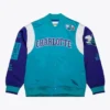 Teal Charlotte Hornets Team Origins Full-Snap Satin Jacket