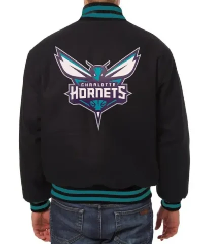 Charlotte Hornets Black Varsity Wool Jacket