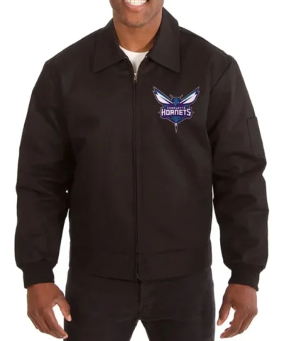 Charlotte Hornets Workwear Cotton Black Jacket