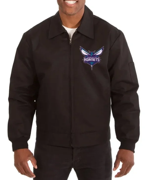 Charlotte Hornets Workwear Cotton Black Jacket