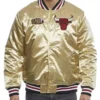NBA Championship Chicago Bulls 1998 Bomber Full-Snap Satin Jacket