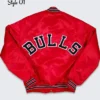 80’s Chicago Bulls Red Bomber Jacket