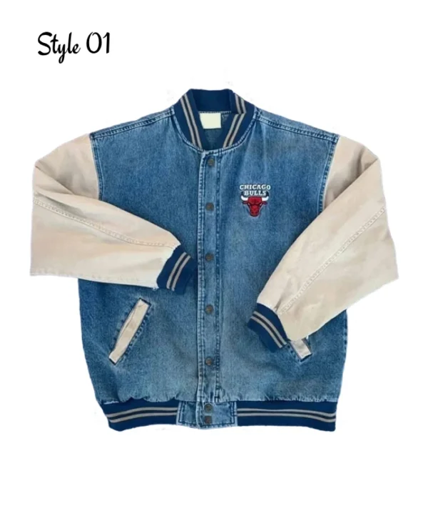 Buy Vintage 90’s Chicago Bulls Denim Full-Snap Jacket