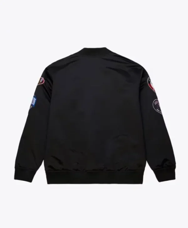 Chicago Bulls Black Out Satin Jacket