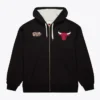 Chicago Bulls Playoff Win 2.0 Black Fleece Full-Zip Hoodie
