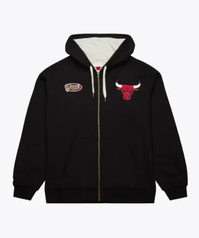 Chicago Bulls Playoff Win 2.0 Black Fleece Full-Zip Hoodie