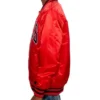 Shop Chicago Bulls Bomber Full-Snap Satin Red Jacket