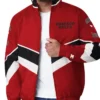 Chicago Bulls Captain Varsity Full-Zip Satin Red Jacket