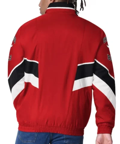 Chicago Bulls Captain Red Satin Varsity Jacket