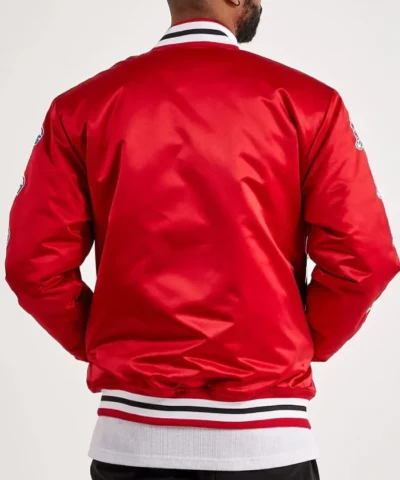 Chicago Bulls Championship Red Satin Jacket