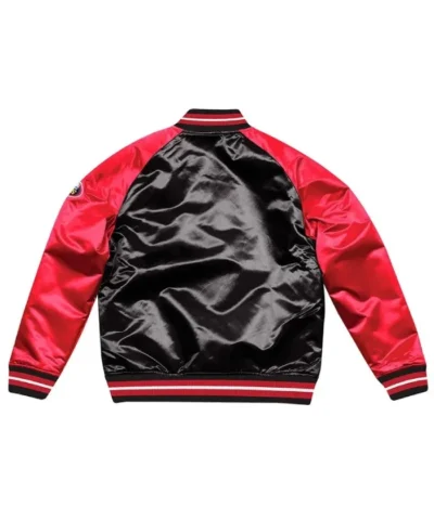Red and Black Chicago Bulls Chaqueta Hombre Jacket