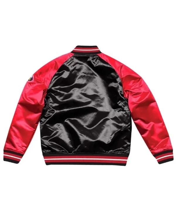 Red and Black Chicago Bulls Chaqueta Hombre Jacket
