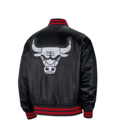 Chicago Bulls Black City Edition Prime Satin Jacket