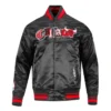 Shop Black Chicago Bulls City Ransom Black Classic Rib Full-Snap Satin Jacket