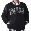 Chicago Bulls Clutch Hitter Varsity Wool Black Jacket