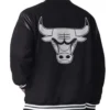 Chicago Bulls Clutch Hitter Black Varsity Jacket