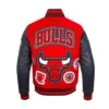 Chicago Bulls Diy Pick Stitch Classic Rib Varsity Jacket