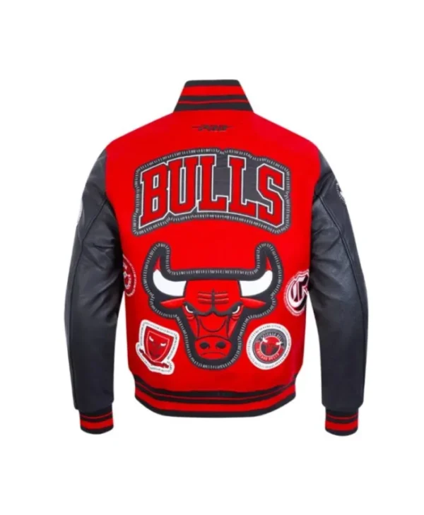 Chicago Bulls Diy Pick Stitch Classic Rib Varsity Jacket