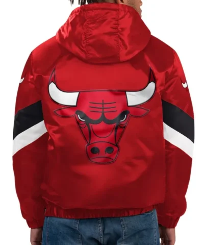 Red Force Play Chicago Bulls Hoodie Half-Zip Jacket