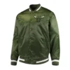 Chicago Bulls Forest Full-Snap Varsity Satin Jacket