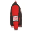 Shop Chicago Bulls Black and Red Wool Varsity Jacket