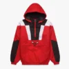 Shop Chicago Bulls Half-Zip Pullover Hooded Red Jacket