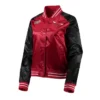 Shop Hardwood Classics Chicago Bulls Full-Snap Red and Black Satin Jacket