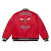 Chicago Bulls Heavyweight Red Satin Jacket