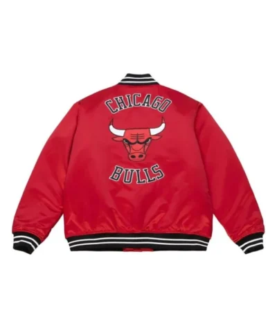 Chicago Bulls Heavyweight Red Satin Jacket