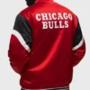 Chicago Bulls Red Heavyweight Satin Jacket