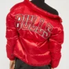 Chicago Bulls High School Puffer Red Jacket