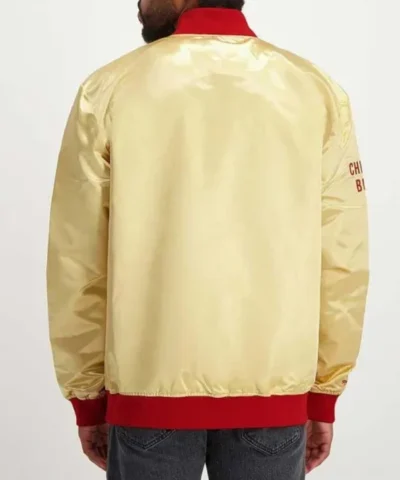 Chicago Bulls Light Weight Gold Satin Jacket