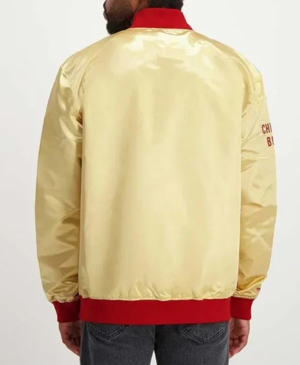 Chicago Bulls Light Weight Gold Satin Jacket